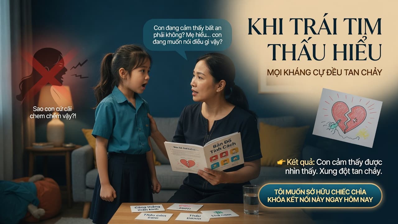 Tình huống 2 — Khi con cãi lại, lớn tiếng